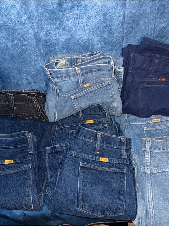 Rustler Other - Vintage USA Made Rustler Jeans Lot All Size 36 w Denim Western Workwear 8 Pairs